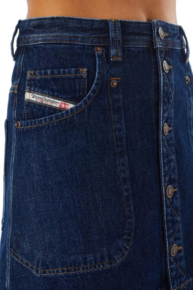 Women DeAlbus ALine Skirt Dark Blue Diesel Skirts Women DeAlbus ALine Skirt Dark Blue Diesel Skirts