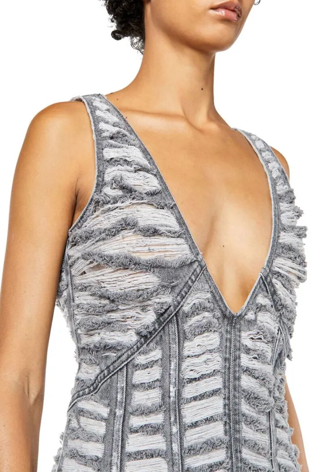 Women DeArieFsc Light Grey Diesel Dresses And Jumpsuits Women DeArieFsc Light Grey Diesel Dresses And Jumpsuits
