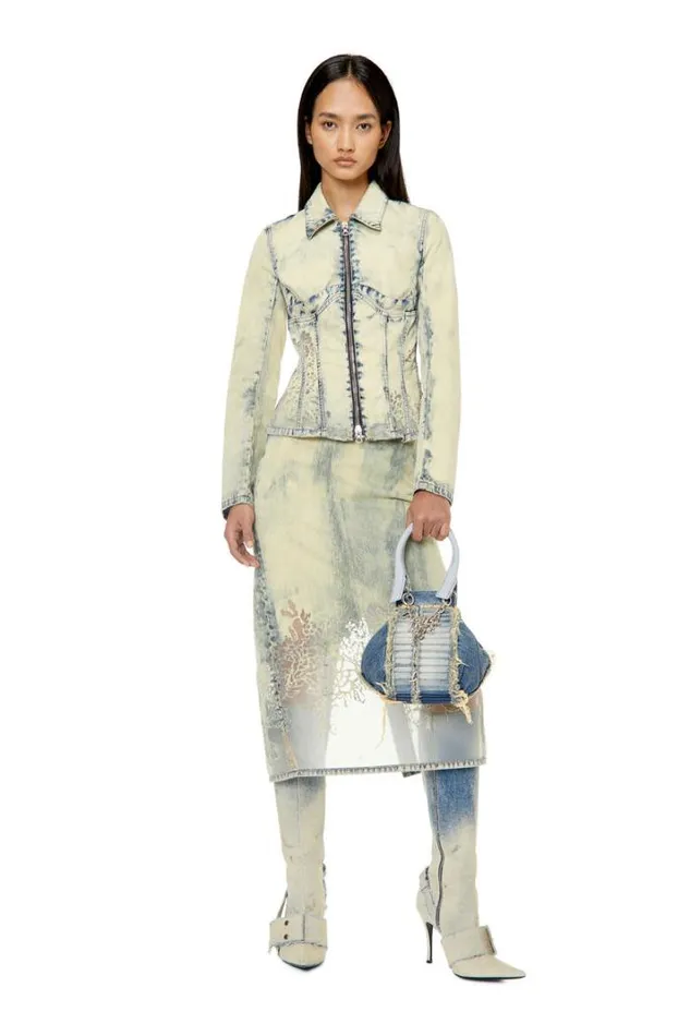 Women DeMillyFsc Light Blue Diesel Outerwear And Jackets