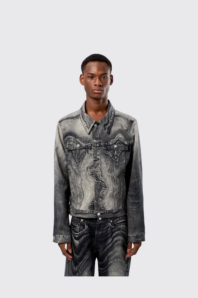 Women Denim Jacket BlackGray Denim Jacket Camper Denim Women Denim Jacket BlackGray Denim Jacket Camper Denim