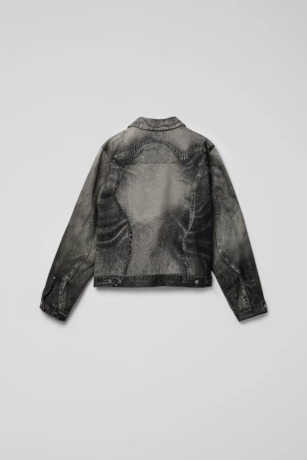 Women Denim Jacket BlackGray Denim Jacket Camper Denim Women Denim Jacket BlackGray Denim Jacket Camper Denim
