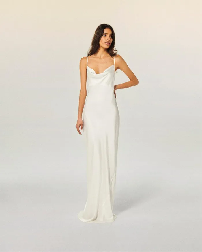 Women Dresses and Jumpsuits From Future Amalia Long Strap Dress White