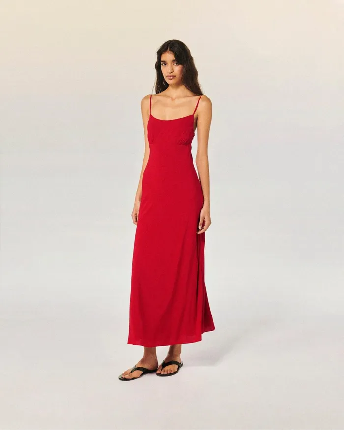 Women Dresses and Jumpsuits From Future Ilona Long Strap Dress Red