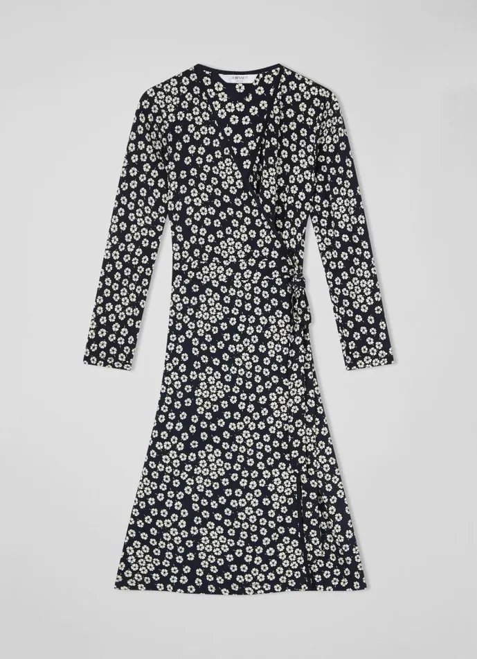 Women Dresses LKBennett Audrey Navy And Cream Daisy Print Jersey Wrap Dress Navycream Women Dresses LKBennett Audrey Navy And Cream Daisy Print Jersey Wrap Dress Navycream