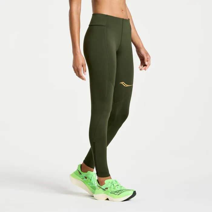 Women Elite Tight Umbra Saucony Bottoms