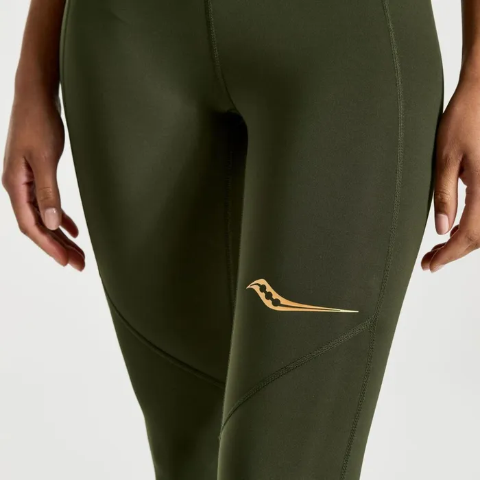 Women Elite Tight Umbra Saucony Bottoms