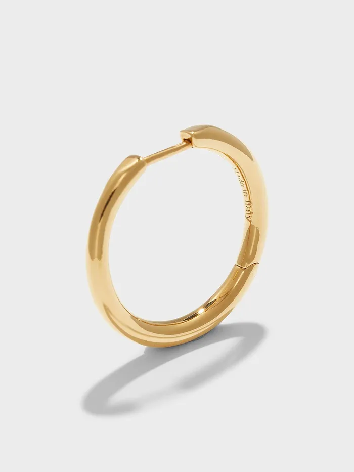 Women Elona Medium 18kt GoldPlated Hoop Earrings Aeyde Earrings