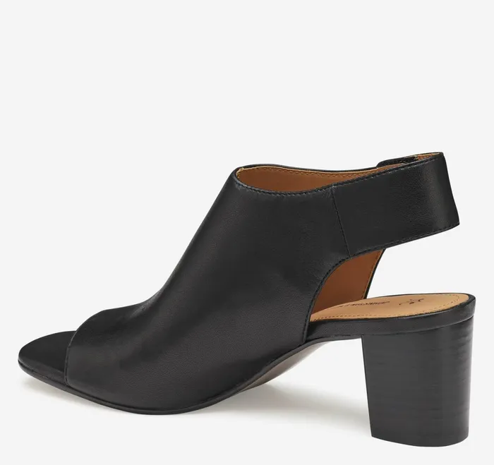 Women Evelyn OpenToe Bootie Black Glove Leather JohnstonandMurphy Heels and Platform Wedges Women Evelyn OpenToe Bootie Black Glove Leather JohnstonandMurphy Heels and Platform Wedges