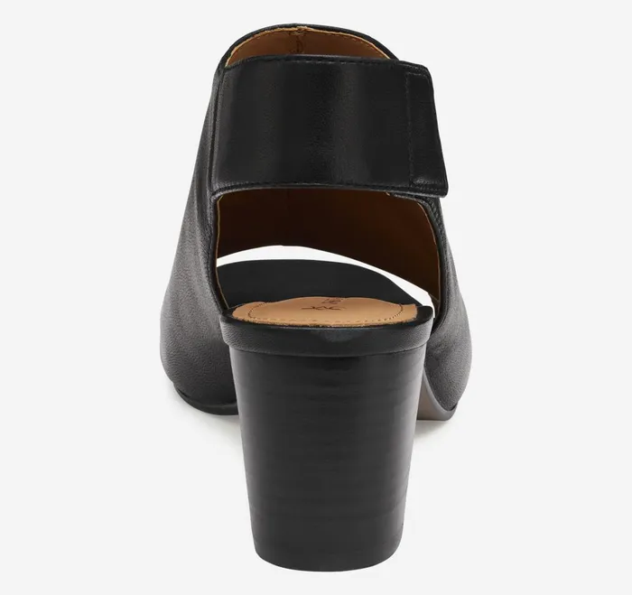 Women Evelyn OpenToe Bootie Black Glove Leather JohnstonandMurphy Heels and Platform Wedges Women Evelyn OpenToe Bootie Black Glove Leather JohnstonandMurphy Heels and Platform Wedges