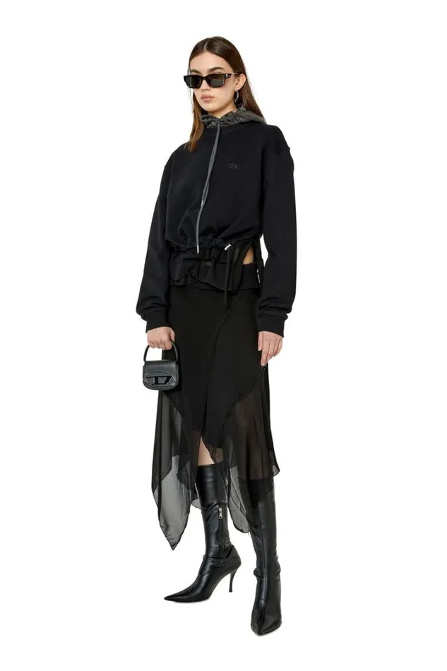 Women FRollies Black Diesel Sweaters