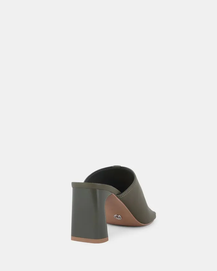 Women FRODO KHAKI Open Toe Heels Peep Toes NOVO Shoes
