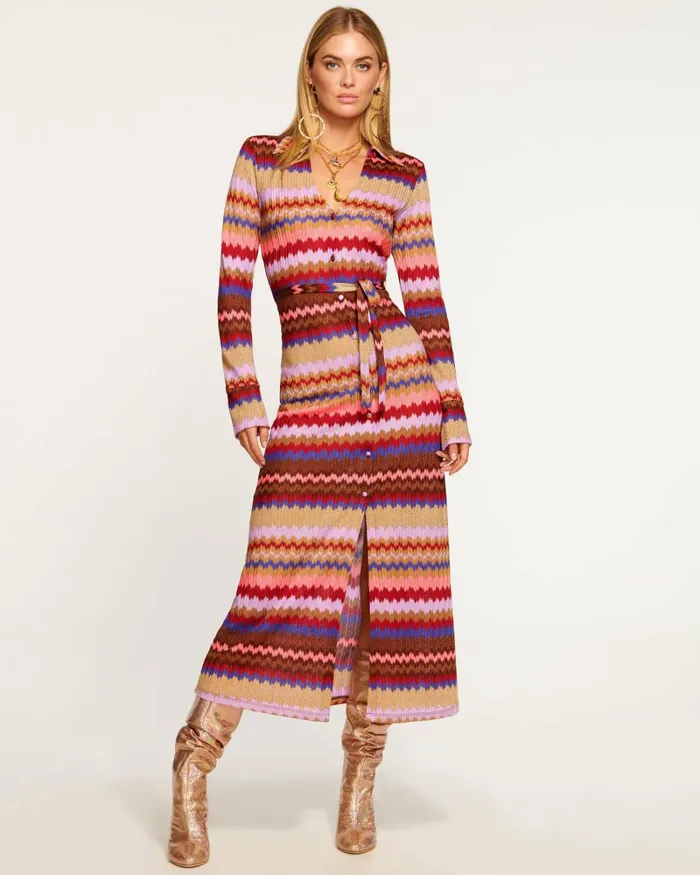 Women Galilea Convertible Knit Midi Dress Holiday Chevron Ramy Brook Dresses Women Galilea Convertible Knit Midi Dress Holiday Chevron Ramy Brook Dresses
