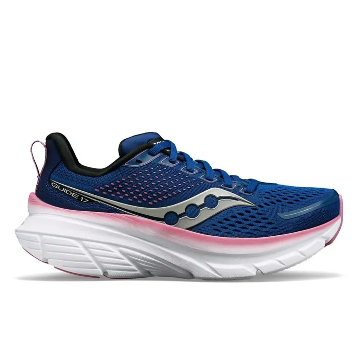 Women Guide 17 Extra Wide Navyorchid Saucony Running