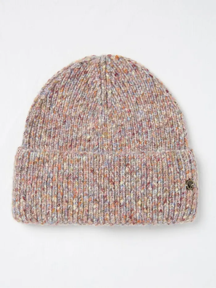 Women Hats Fat Face Natural Nep Beanie