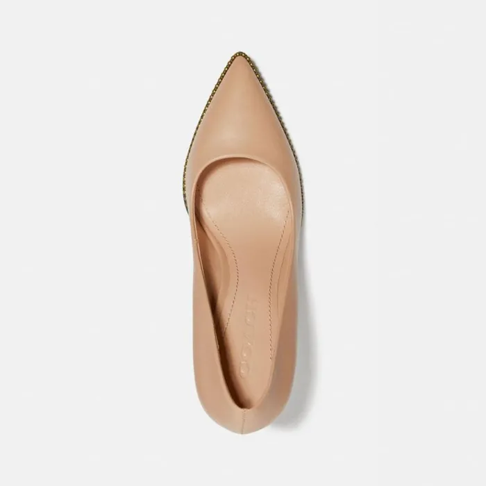 Women Heels Coach Waverly Pump Beechwood