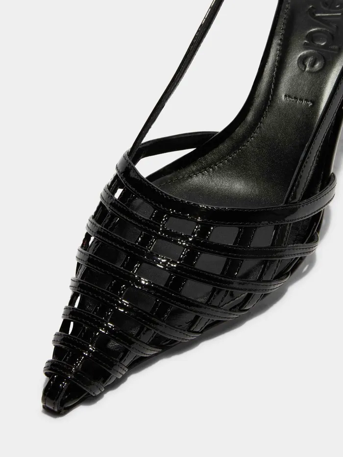 Women Helit Leather Slingback Pumps Aeyde Pumps