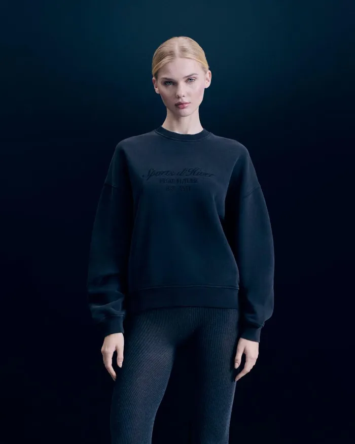 Women Hoodies From Future Ski Club Sweatshirt Washed Black