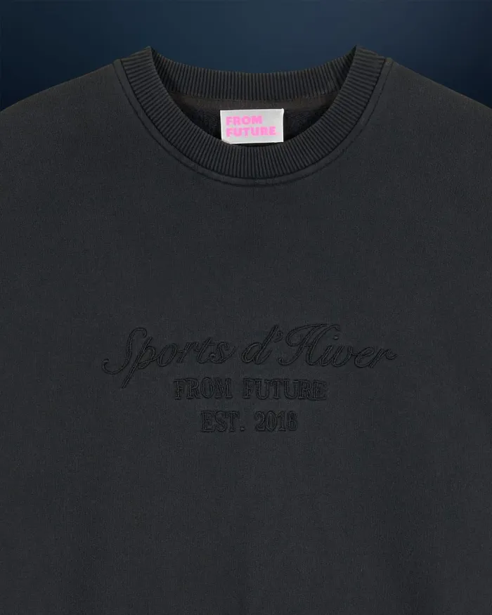 Women Hoodies From Future Ski Club Sweatshirt Washed Black
