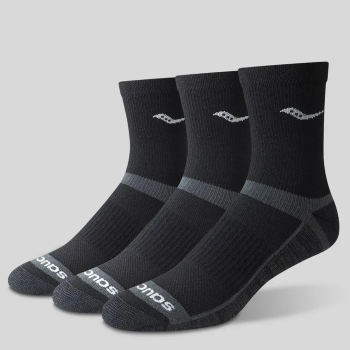 Women Inferno Cushion Mid 3Pack Sock Black Saucony Socks