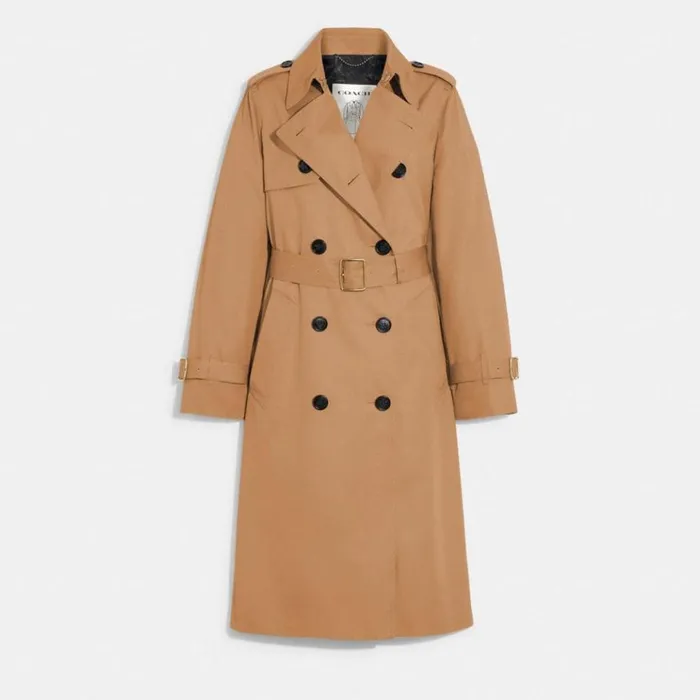 Women Jackets and Outerwear Coach Trench Khaki