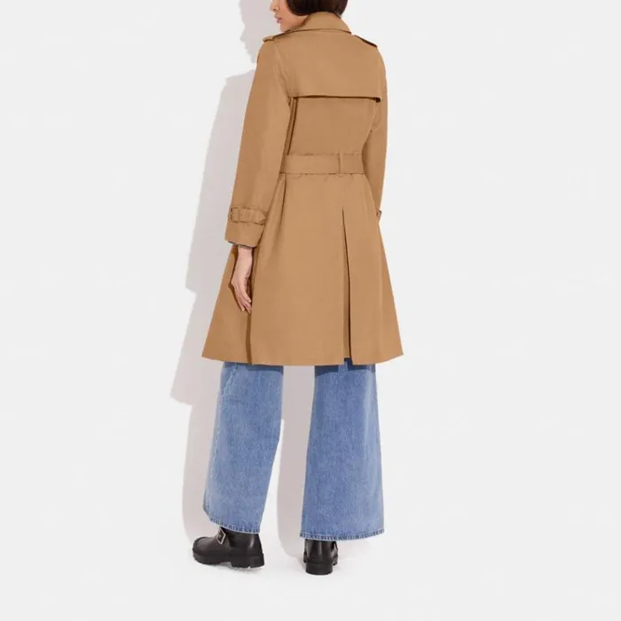 Women Jackets and Outerwear Coach Trench Khaki