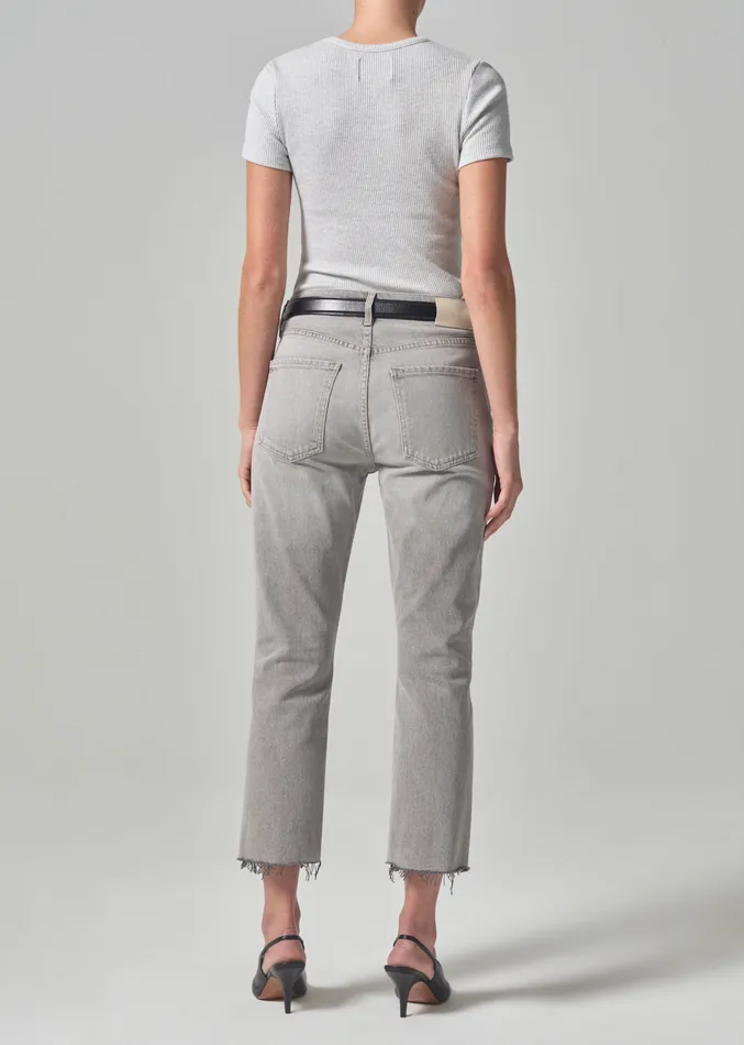 Women Jeans Citizens Of Humanity Isola Straight Crop In Quartz Grey