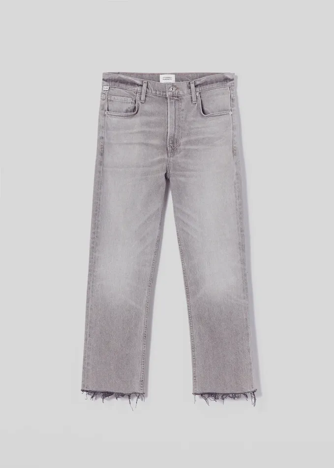 Women Jeans Citizens Of Humanity Isola Straight Crop In Quartz Grey