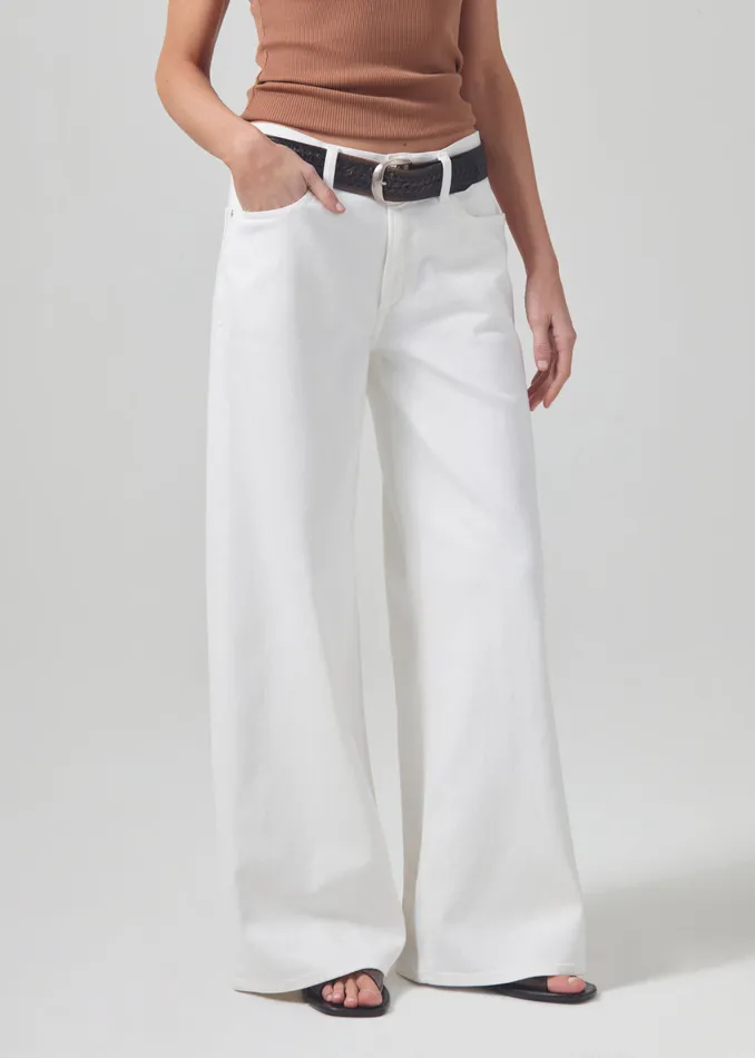 Women Jeans Citizens Of Humanity Lolli Mid Rise Baggy In Blanco