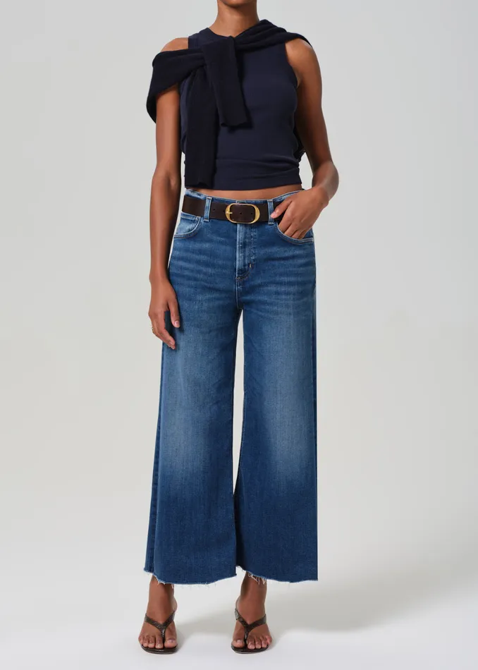 Women Jeans Citizens Of Humanity Lyra Wide Leg Crop In Ambry