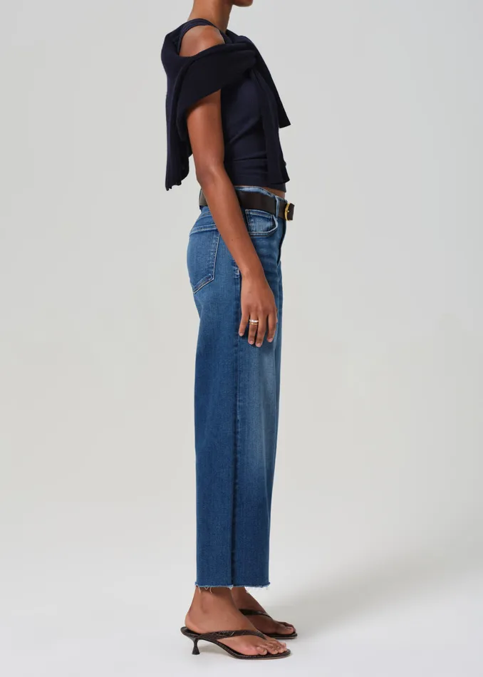 Women Jeans Citizens Of Humanity Lyra Wide Leg Crop In Ambry