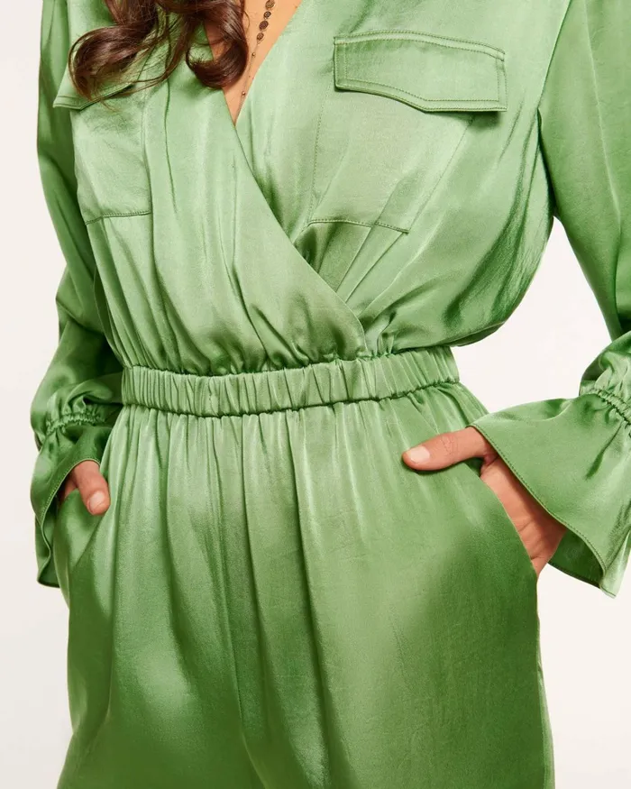 Women Josephine Long Sleeve Jumpsuit Bone Ramy Brook Dresses Women Josephine Long Sleeve Jumpsuit Bone Ramy Brook Dresses