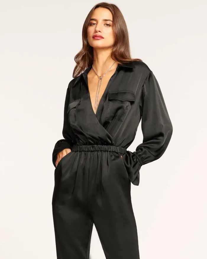 Women Josephine Long Sleeve Jumpsuit Bone Ramy Brook Dresses Women Josephine Long Sleeve Jumpsuit Bone Ramy Brook Dresses