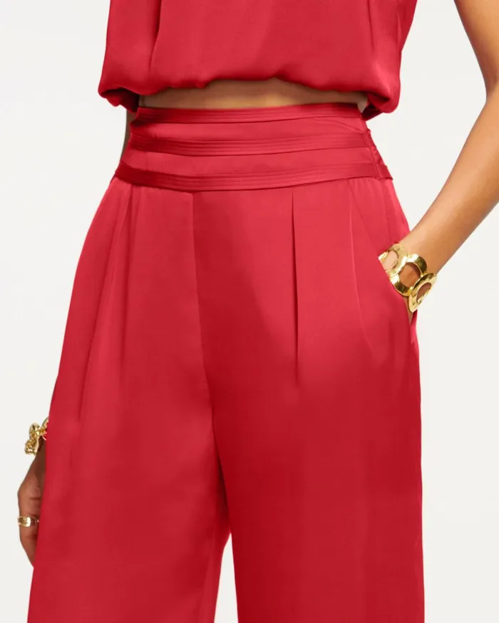 Women Joss Wide Leg Pant Poppy Pink Ramy Brook Pants Women Joss Wide Leg Pant Poppy Pink Ramy Brook Pants