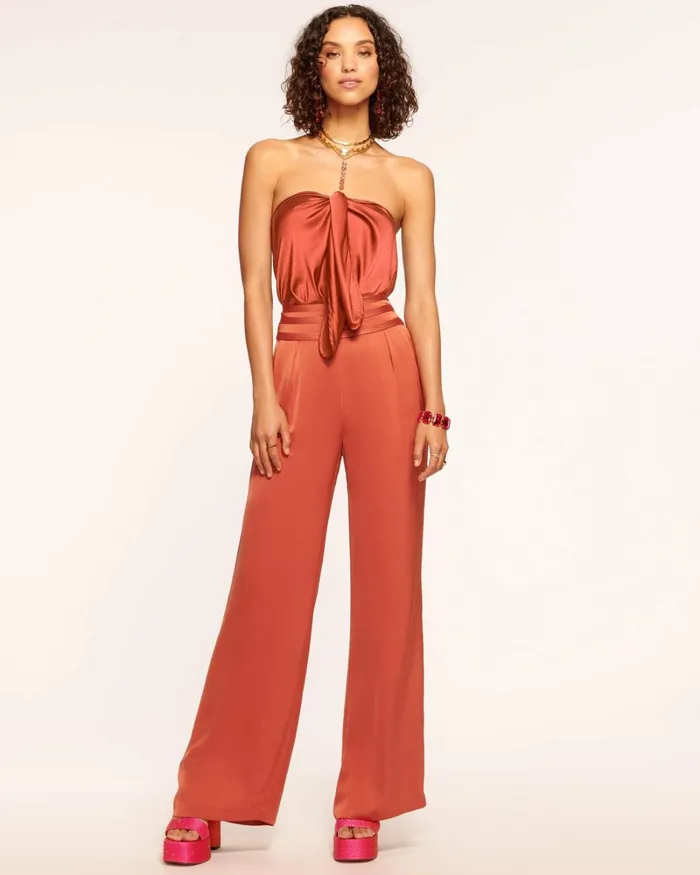 Women Joss Wide Leg Pant Poppy Pink Ramy Brook Pants Women Joss Wide Leg Pant Poppy Pink Ramy Brook Pants