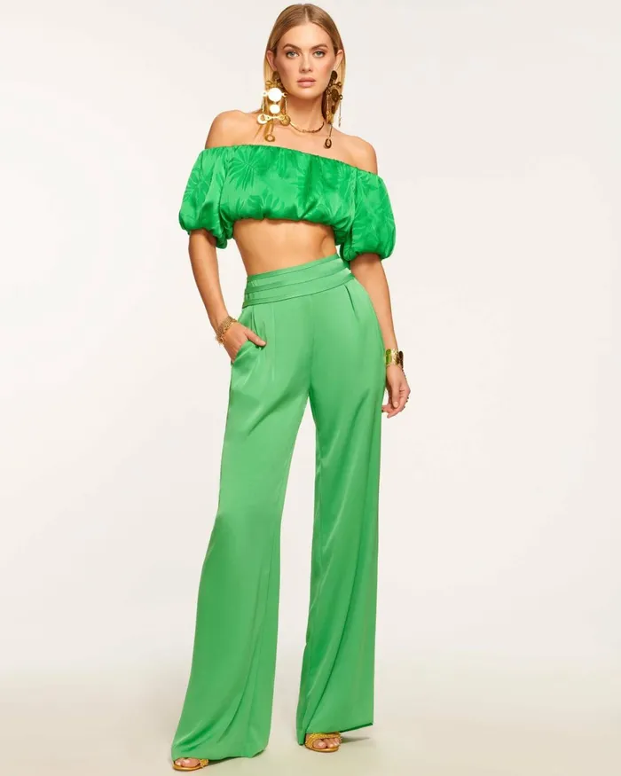 Women Joss Wide Leg Pant Poppy Pink Ramy Brook Pants Women Joss Wide Leg Pant Poppy Pink Ramy Brook Pants