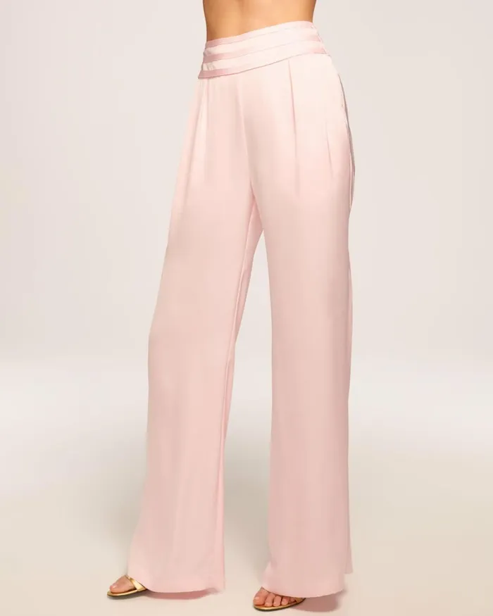 Women Joss Wide Leg Pant Poppy Pink Ramy Brook Pants Women Joss Wide Leg Pant Poppy Pink Ramy Brook Pants