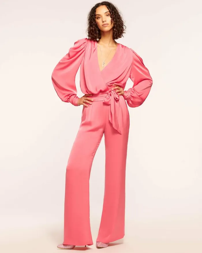 Women Joss Wide Leg Pant Poppy Pink Ramy Brook Pants Women Joss Wide Leg Pant Poppy Pink Ramy Brook Pants