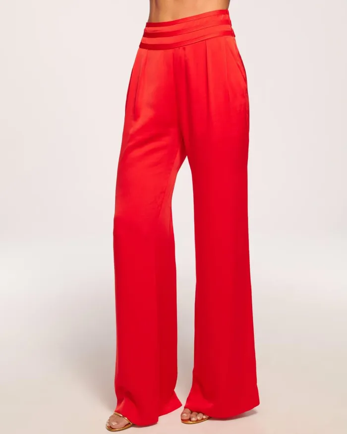 Women Joss Wide Leg Pant Poppy Pink Ramy Brook Pants Women Joss Wide Leg Pant Poppy Pink Ramy Brook Pants