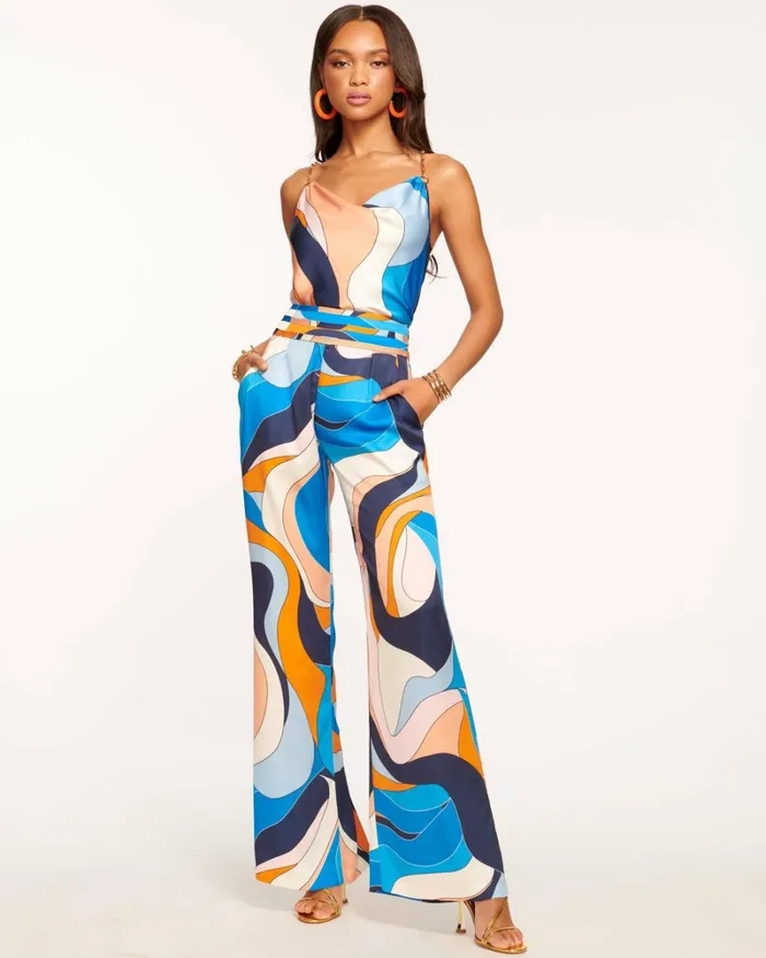 Women Joss Wide Leg Pant Poppy Pink Ramy Brook Pants Women Joss Wide Leg Pant Poppy Pink Ramy Brook Pants