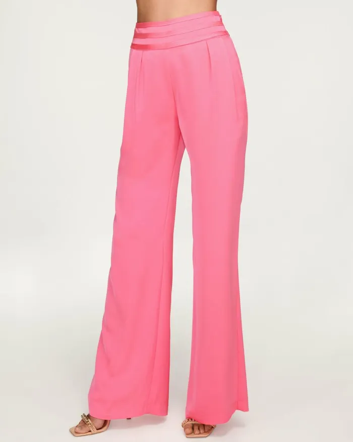Women Joss Wide Leg Pant Poppy Pink Ramy Brook Pants Women Joss Wide Leg Pant Poppy Pink Ramy Brook Pants
