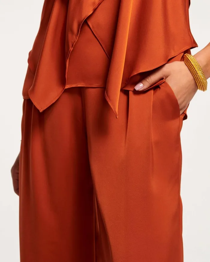 Women Joss Wide Leg Pant Poppy Pink Ramy Brook Pants Women Joss Wide Leg Pant Poppy Pink Ramy Brook Pants