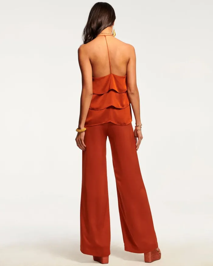 Women Joss Wide Leg Pant Poppy Pink Ramy Brook Pants Women Joss Wide Leg Pant Poppy Pink Ramy Brook Pants