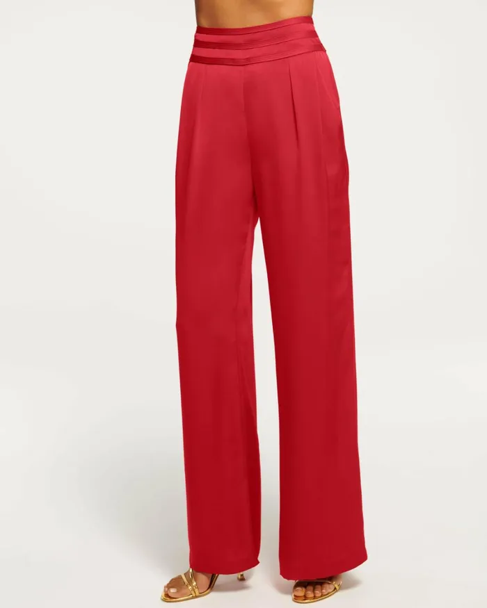 Women Joss Wide Leg Pant Poppy Pink Ramy Brook Pants Women Joss Wide Leg Pant Poppy Pink Ramy Brook Pants