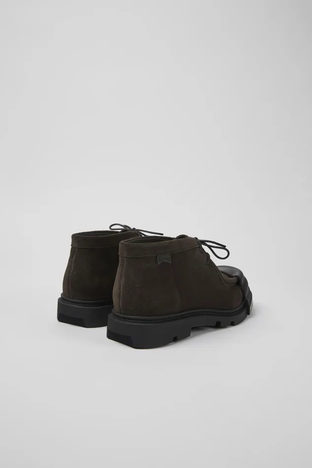 Women Junction Gray Nubuck Shoes Camper Ankle Boots Women Junction Gray Nubuck Shoes Camper Ankle Boots