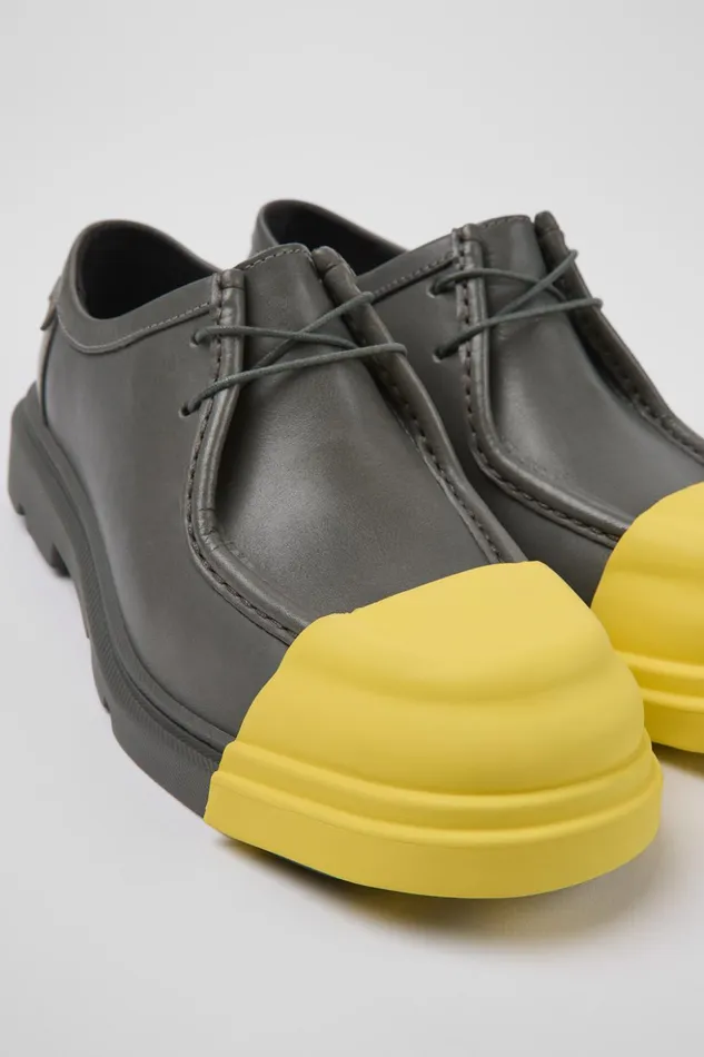 Women Junction Gray Responsibly Raised Leather Shoes Camper Formal Shoes