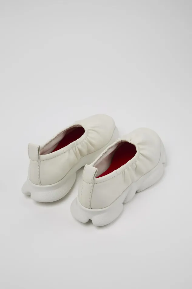 Women Karst White Leather Shoe Camper Ballerinas Women Karst White Leather Shoe Camper Ballerinas