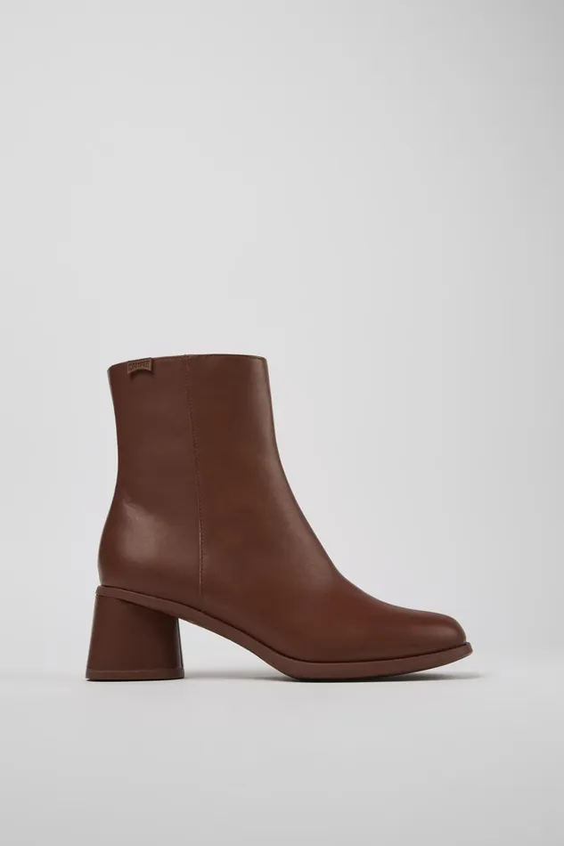 Women Kiara Red Leather Boots Camper Ankle Boots Women Kiara Red Leather Boots Camper Ankle Boots