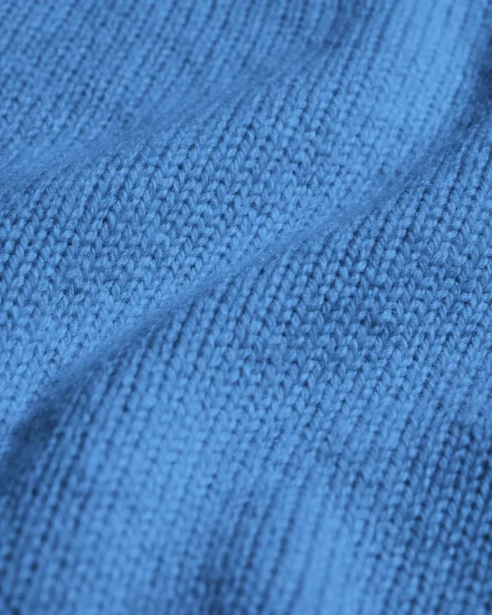 Women Knit Sweaters Colorful Standard Oversized Merino Wool Crew Pacific Blue