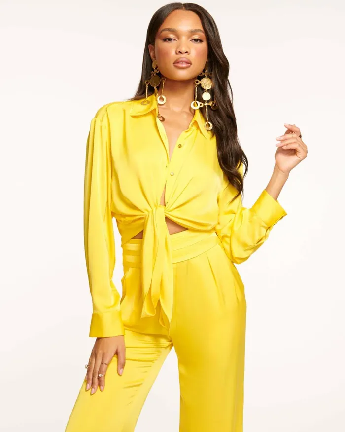 Women Kolby Button Up Blouse Ivory Ramy Brook Tops Women Kolby Button Up Blouse Ivory Ramy Brook Tops
