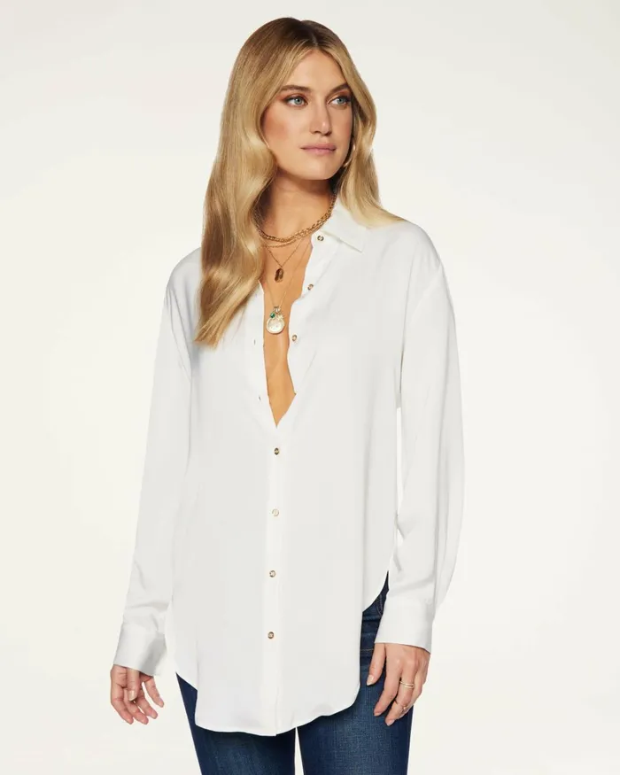 Women Kolby Button Up Blouse Navy Ramy Brook Tops Women Kolby Button Up Blouse Navy Ramy Brook Tops